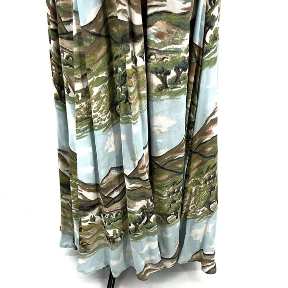 Reformation Maxi Rare Camellia Dress NWT size small cameillia landscape horse S - Picture 7 of 10